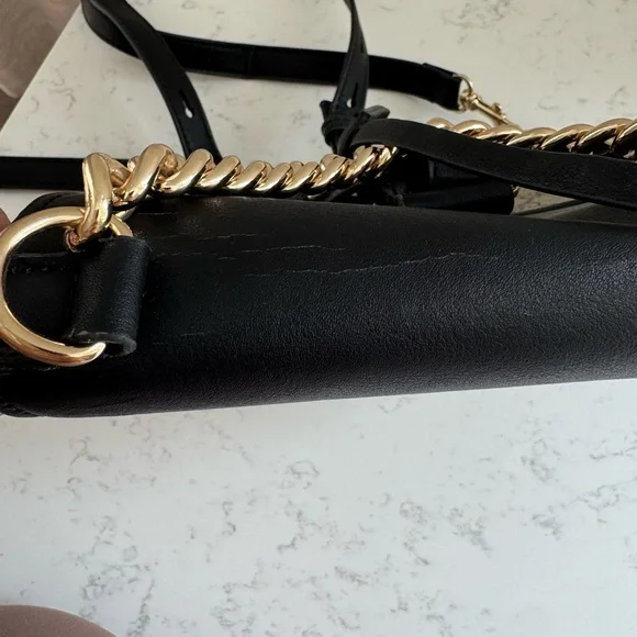 Inspired Black and Tan Backpack with Monogram Design - Picture 8 of 13